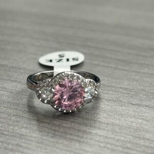 New Gold Filled Ring – Pink Sapphire CZ | Size 5